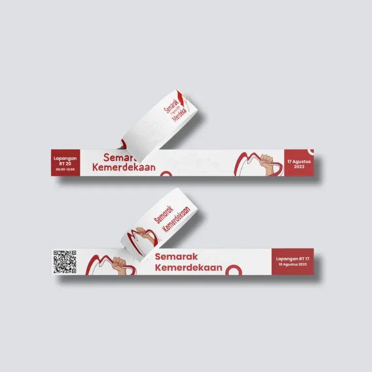 wristband, tiket gelang, tiket gelang konser, cetak tiket gelang