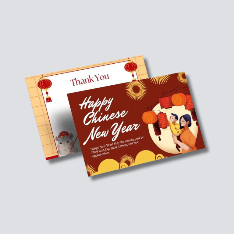 kartu ucapan imlek kartu ucapan imlek. thank you card imlek, custom thank you card