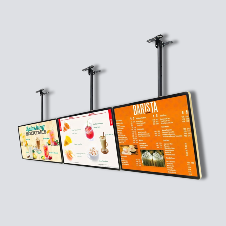 slim light box, wholesale menu, screen display menu, menu board restaurant, digital signage, menu restoran