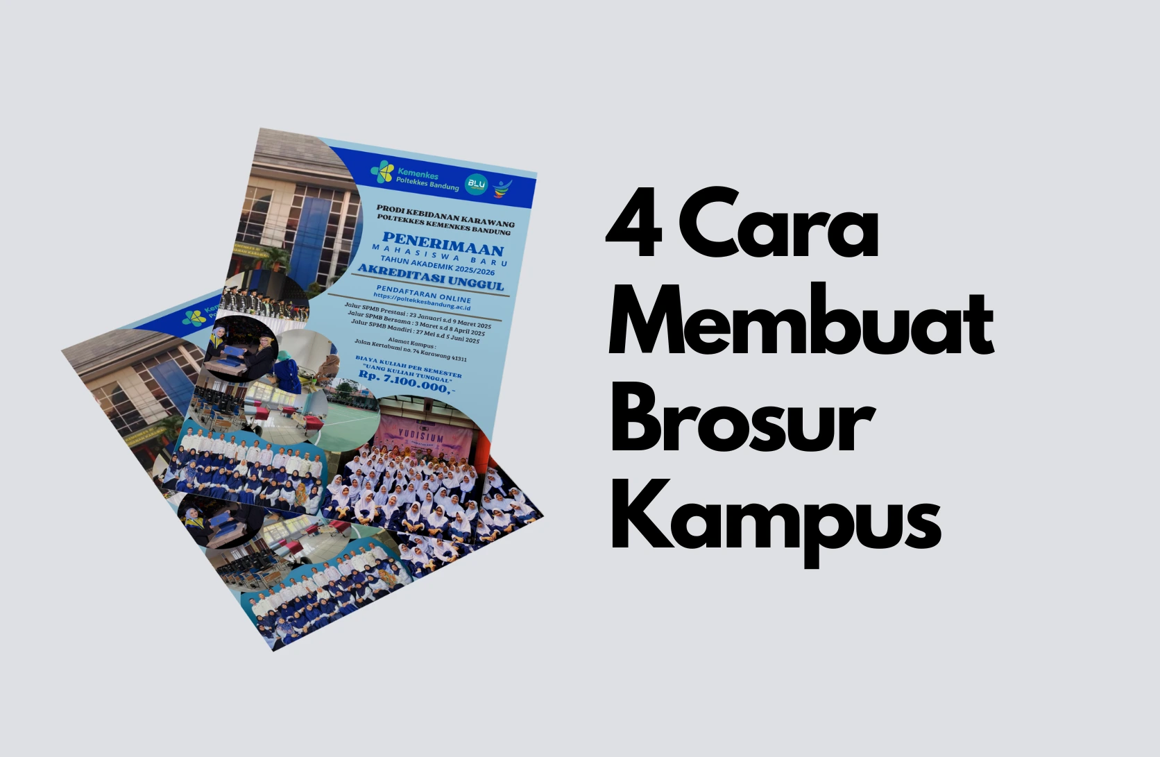 cara membuat brosur kampus, membuat brosur kampus, cetak brosur kampus, brosur karawang