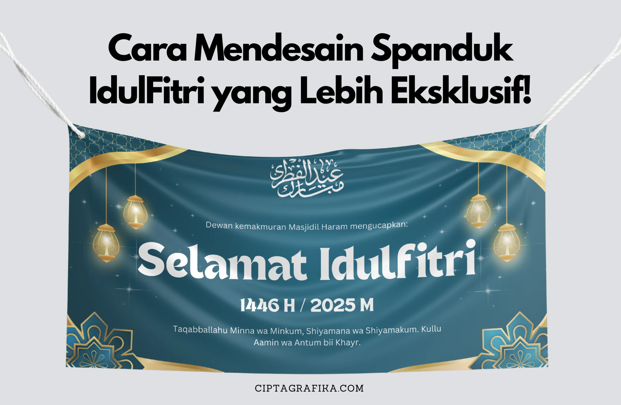 spanduk lebaran, spanduk idulfitri