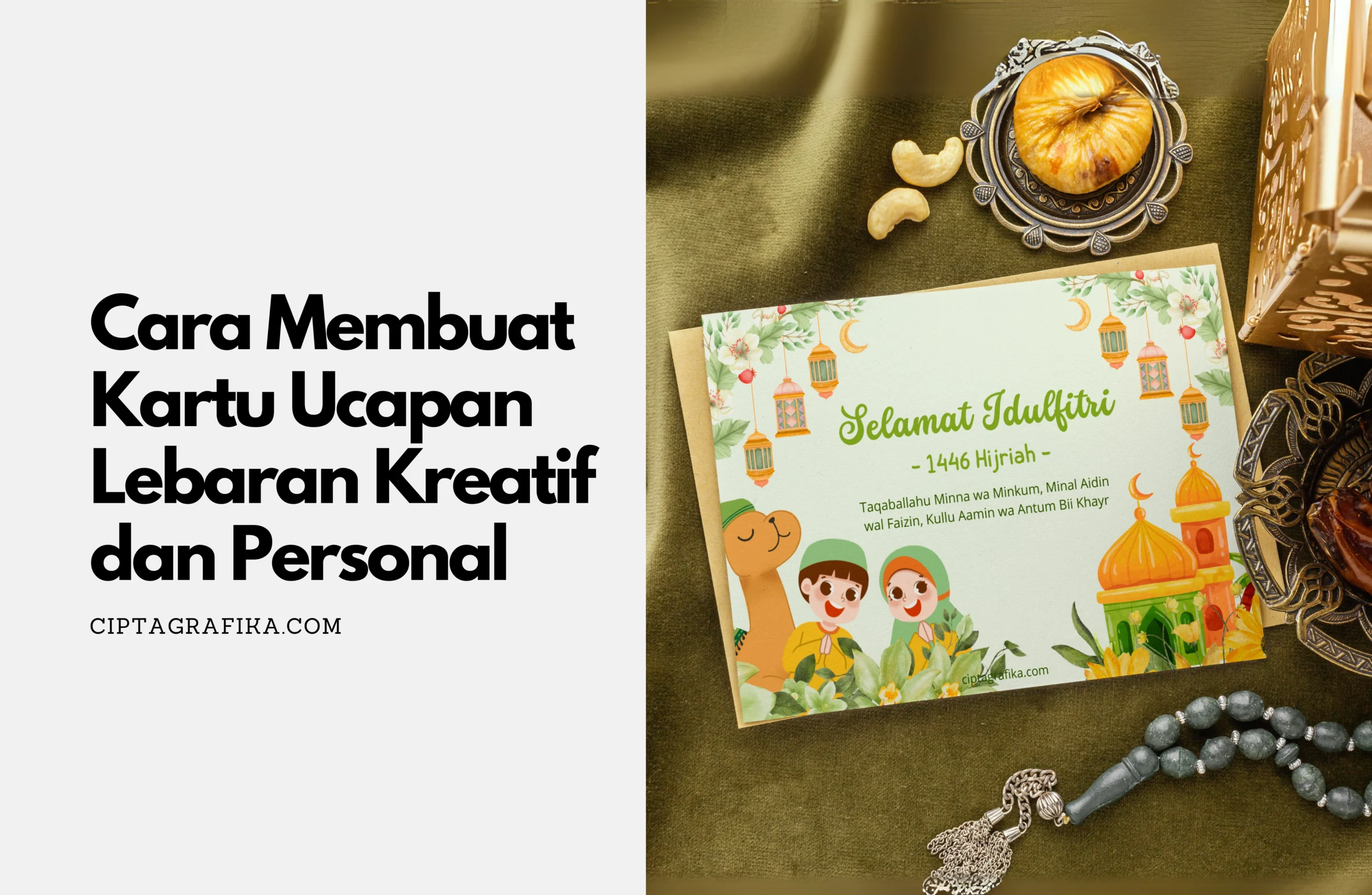cara membuat kartu ucapan lebaran, cara membuat kartu ucapan lebaran kreatif, kartu ucapan lebaran