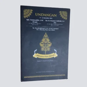 undangan poly emas, undangan batik, cetak undangan khitan batik