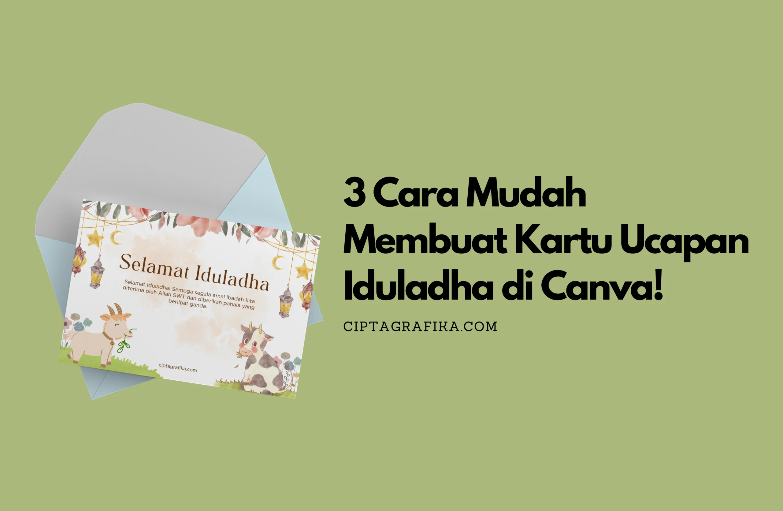 cara membuat kartu ucapan iduladha, kartu ucapan iduladha, iduladha, kartu ucapan