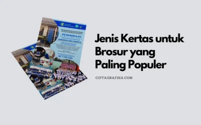 Jenis Kertas untuk Brosur yang Paling Populer, Cek di Sini!