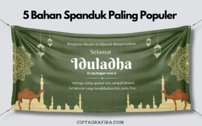 5 Bahan Spanduk Paling Populer yang Digunakan Percetakan!