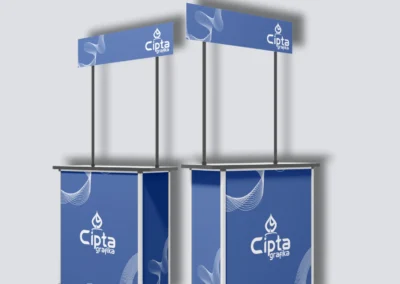 event desk, meja promosi