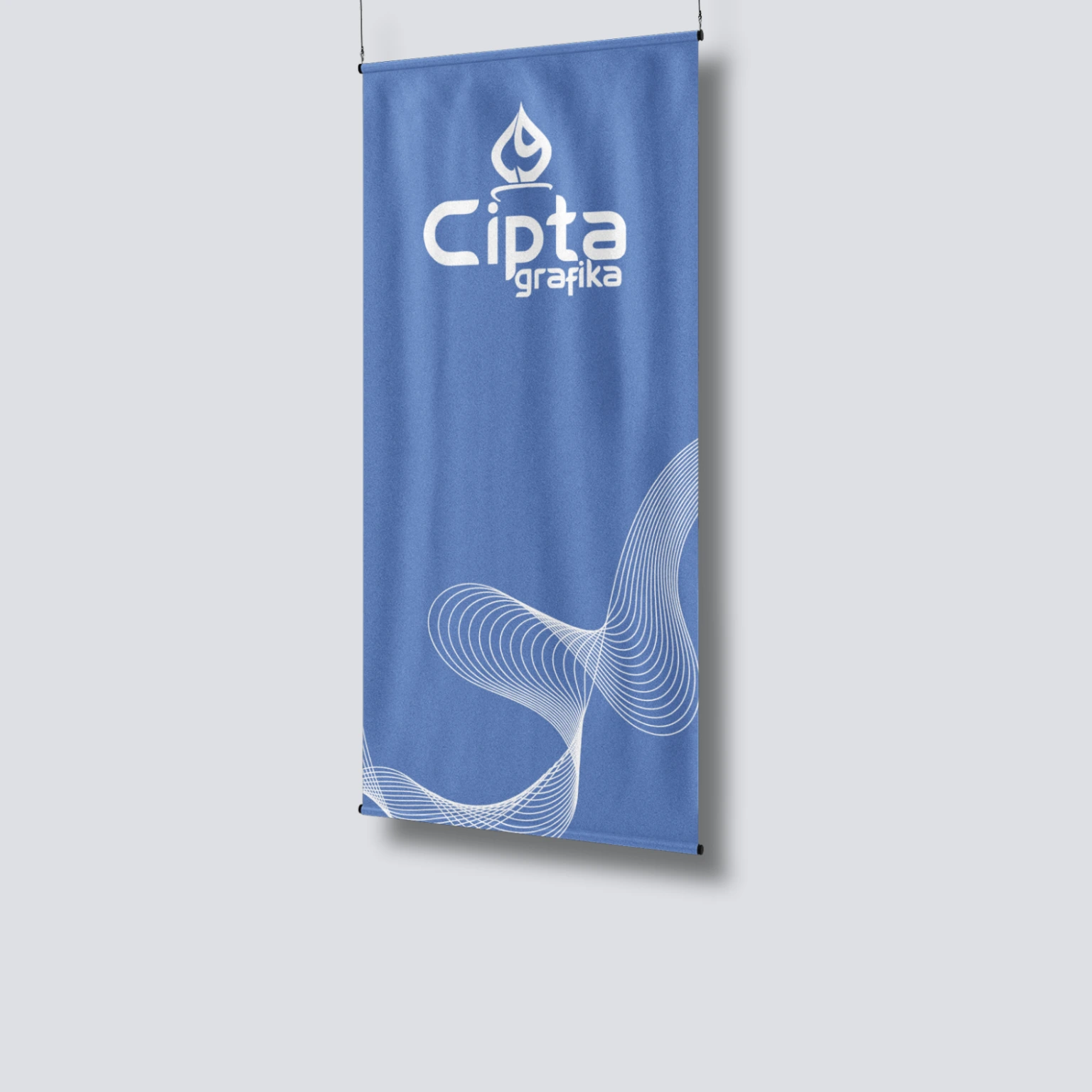 hanging banner, spanduk gantung, banner mall