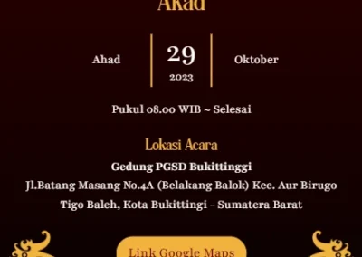 konsep undangan bold, tema undangan digital