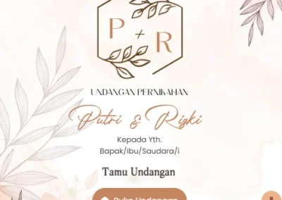 minimalis invitation