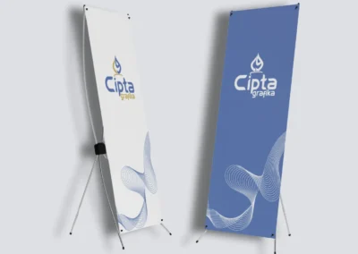 x banner, y banner, standing banner