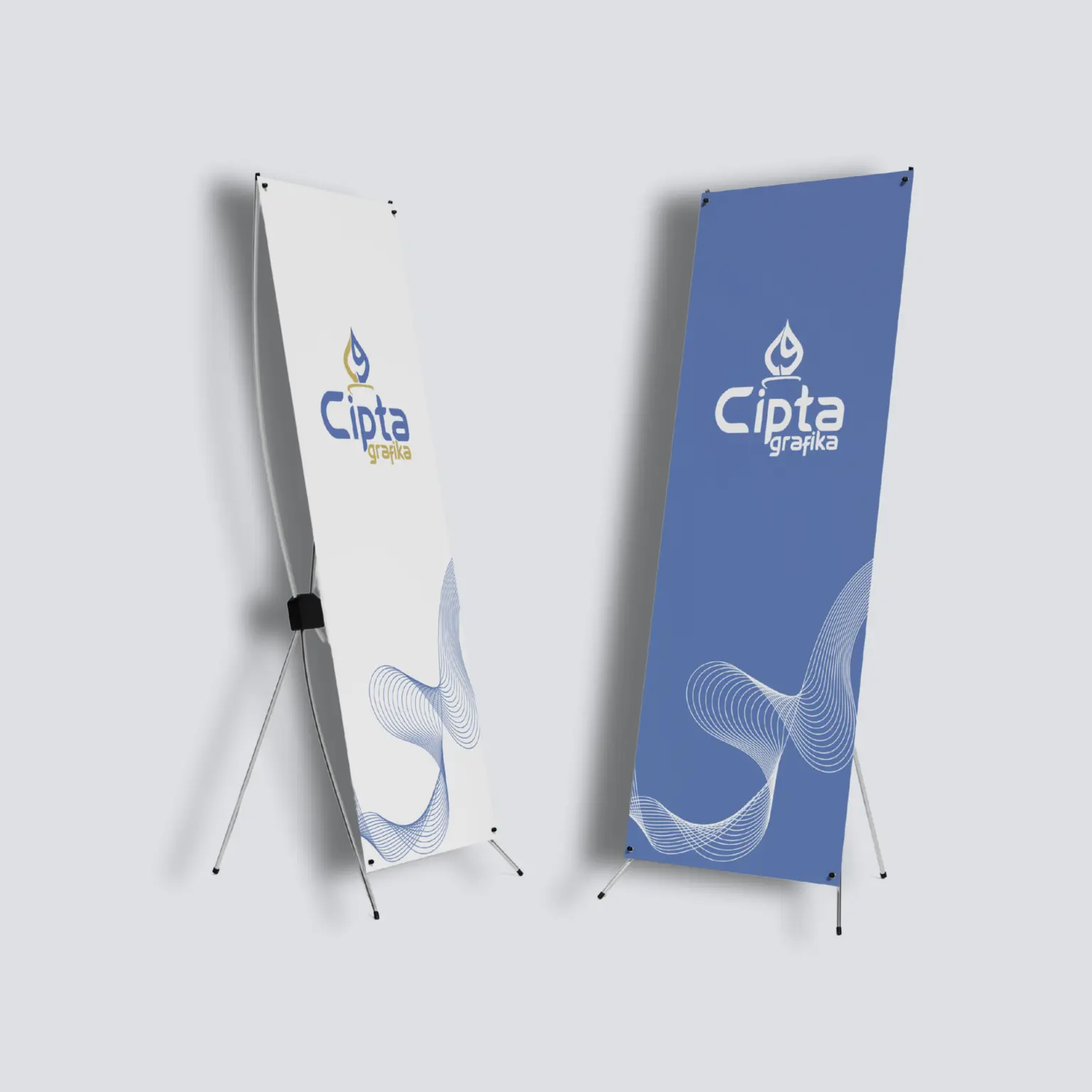 x banner, y banner, standing banner