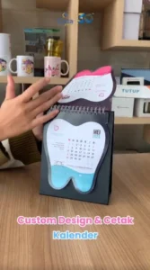kalender custom, ukuran kalender custom