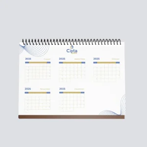 kalender duduk, kalender meja, kalender promosi