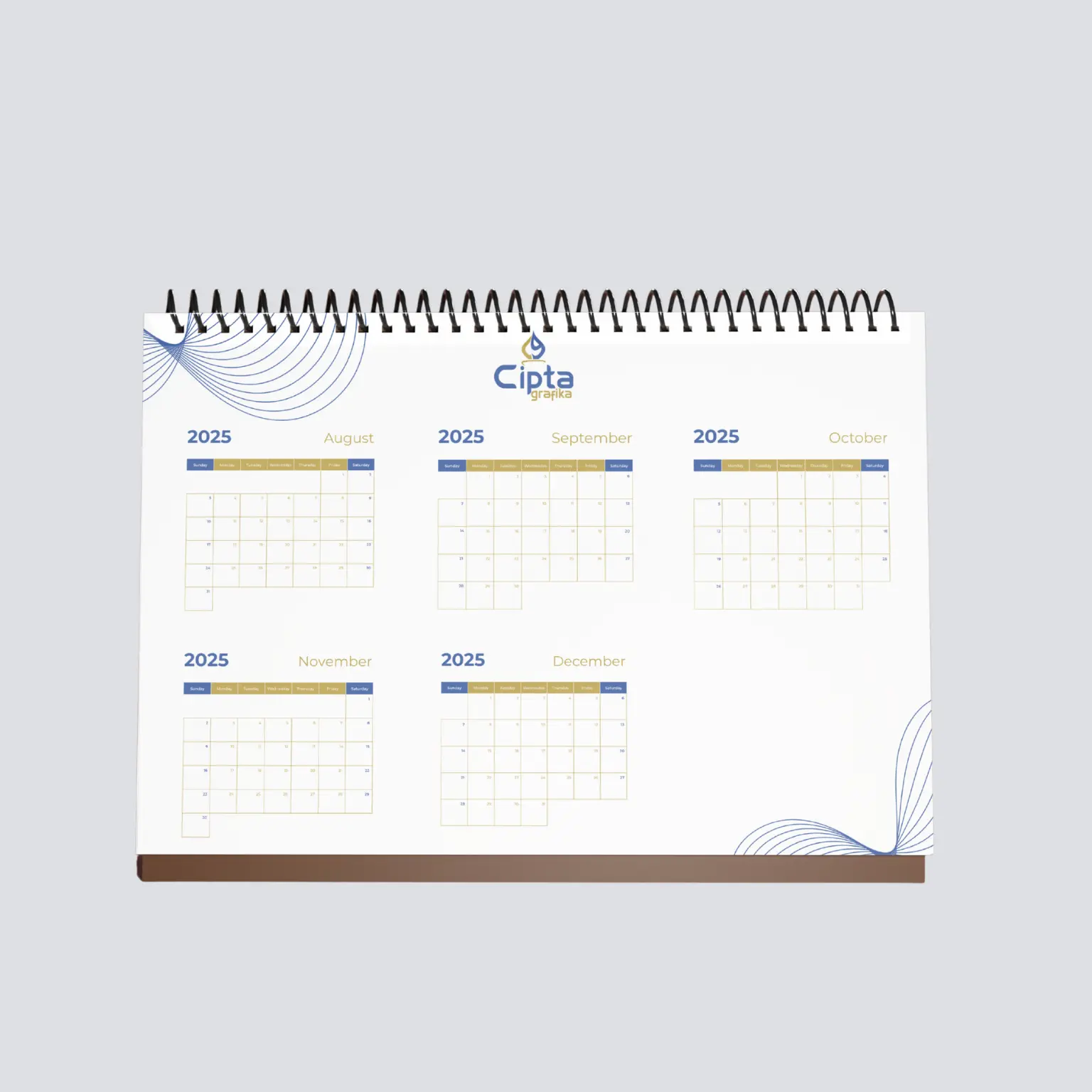 kalender duduk, kalender meja, kalender promosi