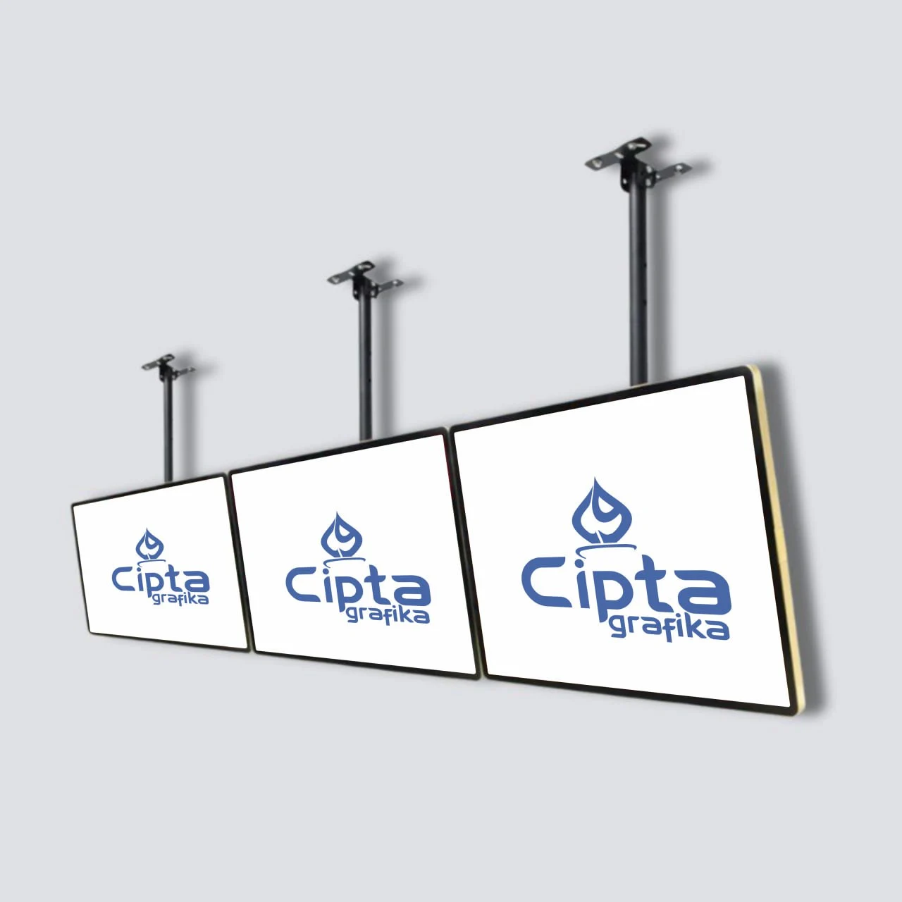 slim light box, papan promosi