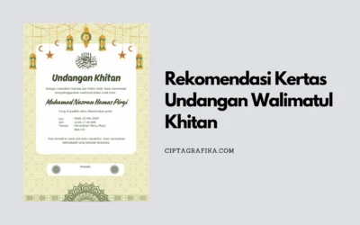 Rekomendasi Kertas Undangan Walimatul Khitan