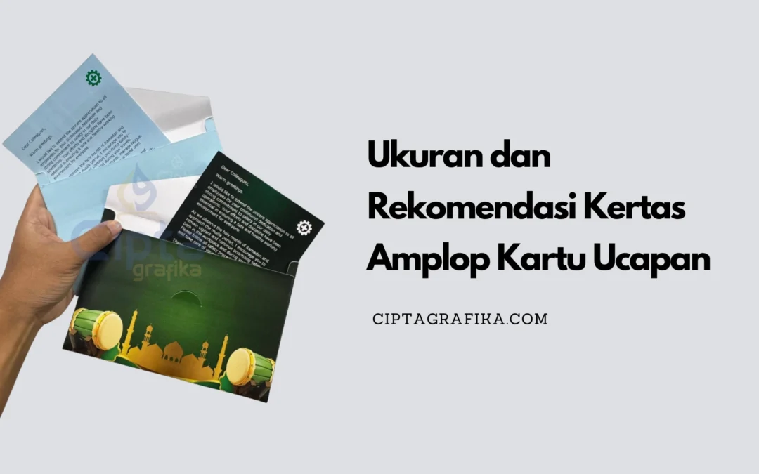 ukuran dan kertas amplop kartu ucapan