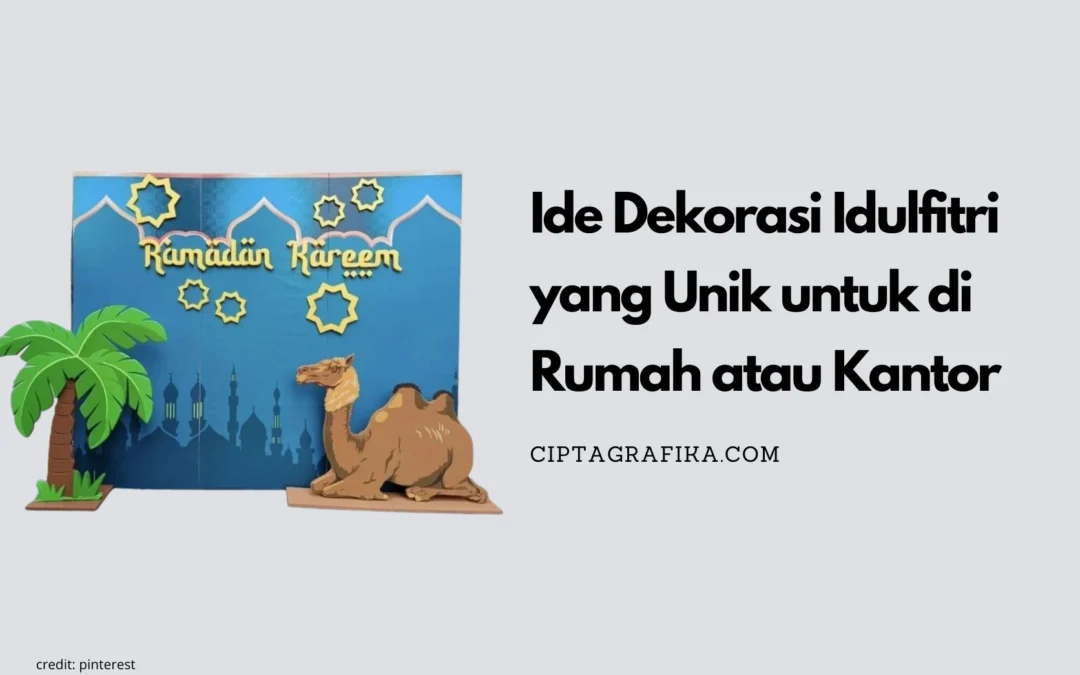 ide dekorasi idulfitri yang unik