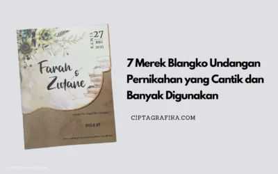 7 Merek Blangko Undangan Pernikahan yang Cantik dan Banyak Digunakan