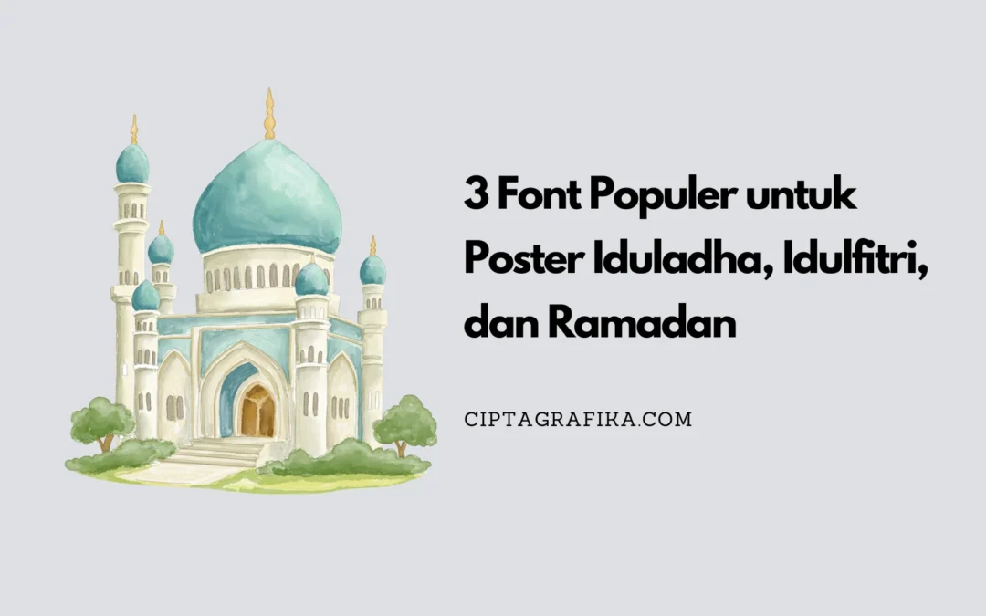font untuk poster iduladha