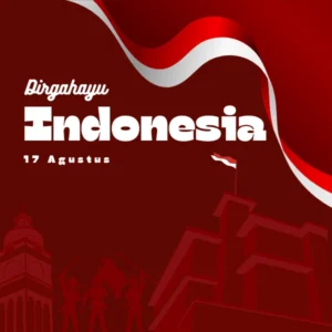 font bukhari script dan gulfs display untuk poster 17 agustus