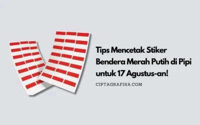 Tips Mencetak Stiker Bendera Merah Putih di Pipi untuk 17 Agustus-an!