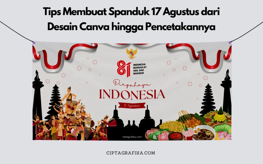 cara membuat spanduk 17 agustus