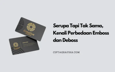 Serupa Tapi Tak Sama, Kenali Perbedaan Emboss dan Deboss!