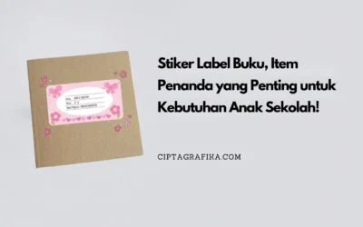 Stiker Label Buku, Item Penanda yang Penting untuk Kebutuhan Anak Sekolah! 