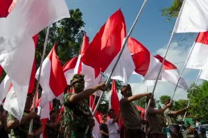 ukuran bendera, cetak bendera, custom bendera karawang