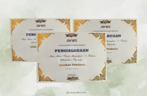 cetak poly emas, poly emas, kertas poly aluminium foil, undangan poly, kartu nama poly, sertifikat poly, kartu nama poly