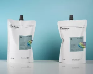 standing pouch spout